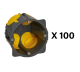 Distribox ecobatibox - lot de 100 boites ecobatibox profondeur 50mm