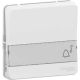  Image Mureva styl - bouton poussoir porte-etiquette - composable - ip55 - ik08 - blanc