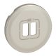 Image  Enjoliveur celiane double chargeur usb - titane