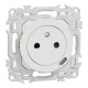  Image Odace - prise 2P+T affleurante + chargeur USB-C 18W Power Delivery - blanc craie