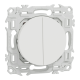  Image Odace - lot de 108 double va-et-vient ou poussoir S920214 - blanc craie