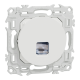  Image Odace - prise RJ45 - Cat6 STP grade 2TV min à grade 3TV - blanc craie
