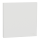  Image Odace Intégral - enjoliveur et plaque - pour VV ou poussoir simple - Blanc craie