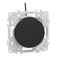  Image Odace - va-et-vient ou poussoir lumineux LED verte 0,15mA - 10AX - noir onyx