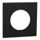  Image Odace - plaque de finition 1 poste - couleur Noir onyx