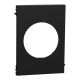 Image Odace Architecte - plaque de finition centrale - couleur Noir onyx