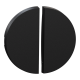 Image Odace - enjoliveur seul - pour double va-et-vient ou poussoir - noir onyx