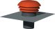  Image Chapeau circulaire plastique de toiture d125 mm couleur tuile