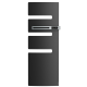Radiateur sèche-serviettes connecté Serenis mât droite 1500W anthracite