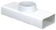  Image Te 55x110x100 - te 90° plastique rigide section 55x110 avec diametre 100