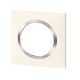  Image Dooxie plaque 1 poste blanc bague effet chrome