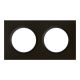  Image Dooxie plaque 2 postes noir velour