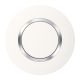  Image Dooxie plaque deco 1 poste blanc bague effet chrome