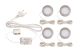  Image Kit meubled - encastrés ronds, fixes, alu, led intég. 4x1,7w 4000k 300lm