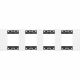  Image Living now plaque  blanc 4x2 modules 71v