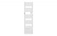  Image Radiateur sèche-serviettes connecté adelis digital étroit 1500w blanc carat