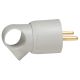  Image Fiche 2p+t 16a franco-belge anneau fixe plastique sortie droite gris