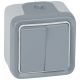  Image Double va-et-vient gris saillie