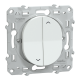  Image Ovalis - interrupteur 2 boutons pour volet roulant- 6ax -blanc