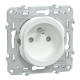  Image Ovalis - prise de courant à puits 2p+t 16a - bornes automatiques - blanc