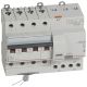 Disj diff monobloc DX³6000 10kA arrivée haut/départ bas vis 4P 63A typeAC 300mA