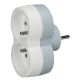  Image Biplite 2x2p+t 16a frontale verticale fr anco-belge plastique 2 couleurs
