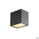 Sitra cube, applique extérieure, anthracite, led, 10w, 3000k, ip44 référence : 1002032 de la marque SLV