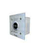Bouton Infrarouge lumineux monté sur facade inox 100x100mm