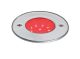  Image Ego rond 9 led rouge - inox