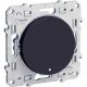  Image Odace, poussoir lumineux anthracite, 10 a, à vis, led bleu 0,15 ma localisation