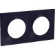  Image Odace styl, plaque anthracite 2 postes horiz./vert. entraxe 71mm