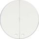 Odace - 2 demi enjoliveur - blanc - livré 2 LED bleu 0 -15mA référence : S520298 de la marque SCHNEIDER