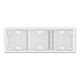 Cadre saillie Céliane 3 postes - livré avec vis - Blanc
