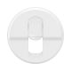  Image Enjoliveur prise simple RJ45 Céliane - Blanc