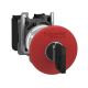  Image Harmony xb4 - bouton arrêt urgence - clé 455 - 1f + 1o - rouge - ø40