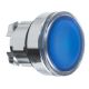  Image Harmony xb4 - tête poussoir lumineux led affleurant - lisse - ø22 - bleu