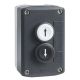  Image Harmony boite - 2 boutons poussoirs ø22 - blanc /noir