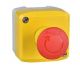  Image Harmony xal - boite jaune arrêt urgence rouge - pousser tourner - 1f+1o - ø40