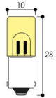 Image LM - TUBE NEON 10X28 380V 1MA BA9S