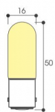 Imaeg Lampe tube 16X50 60V 5W B15
