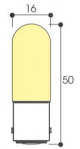 Image Lm - tube 16x50 24v 10w b15