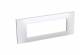 Image Altira - plaque blanc 9010 - 3 postes -montage horizontal - 
