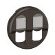 Enjoliveur prise double RJ45 Céliane - Noir référence : CN2346 de la marque LEGRAND coloris noir