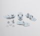 Image LOT DE 4 PATTES DE FIXATION INOX 304