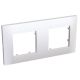 Image Altira - plaque blanc 9010 - 2 postes - montage horizontal -