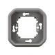 Image SUPPORT ENCASTRE 1 POSTE GRIS