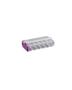 Image Boîte de connecteur mini connex 6 entrées violet