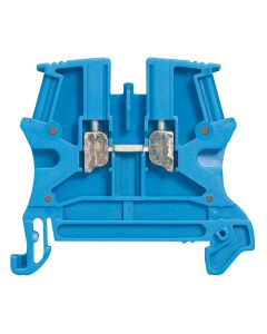  Image Bloc a vis de passage 1 jonction  4 mm2 (pas de 6 mm) bleu