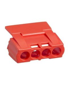  Image Kaedra - capot ip2 pour bornier 4 trous - rouge