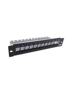 PANNEAU 10P 12 PORTS RJ45 1U référence : DC10PAN1U12N de la marque CAE